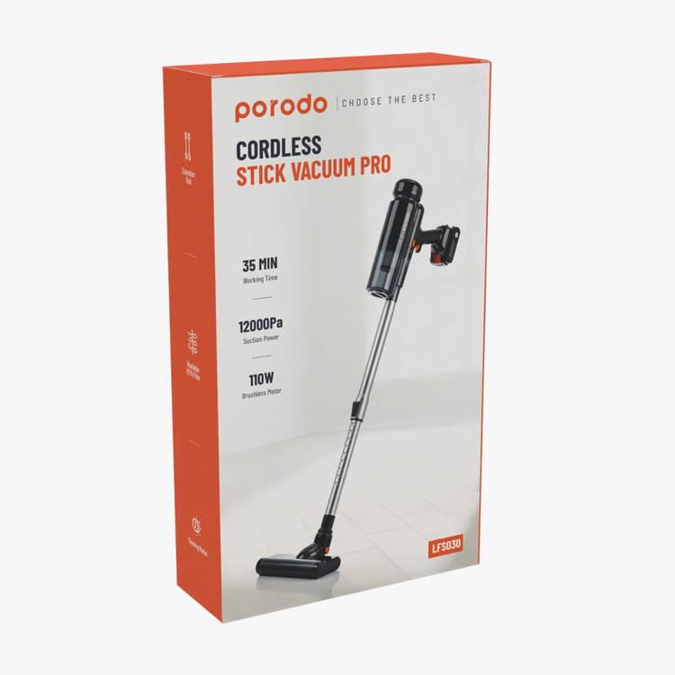 PORODO LIFESTYLE 2IN1 PORTABLE VACUUM CLEANER AND AIR DUSTER BLACK