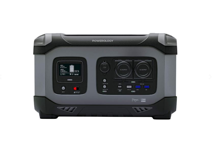 POWEROLOGY 392000mAh 1300W Portable Power Generator PD 60W – Black