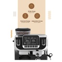 LEPRESSO EXPRESSO COFFEE MAKER WITH BEAN GRINDER AND LCD DISPLAY 