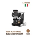 LEPRESSO EXPRESSO COFFEE MAKER WITH BEAN GRINDER AND LCD DISPLAY 