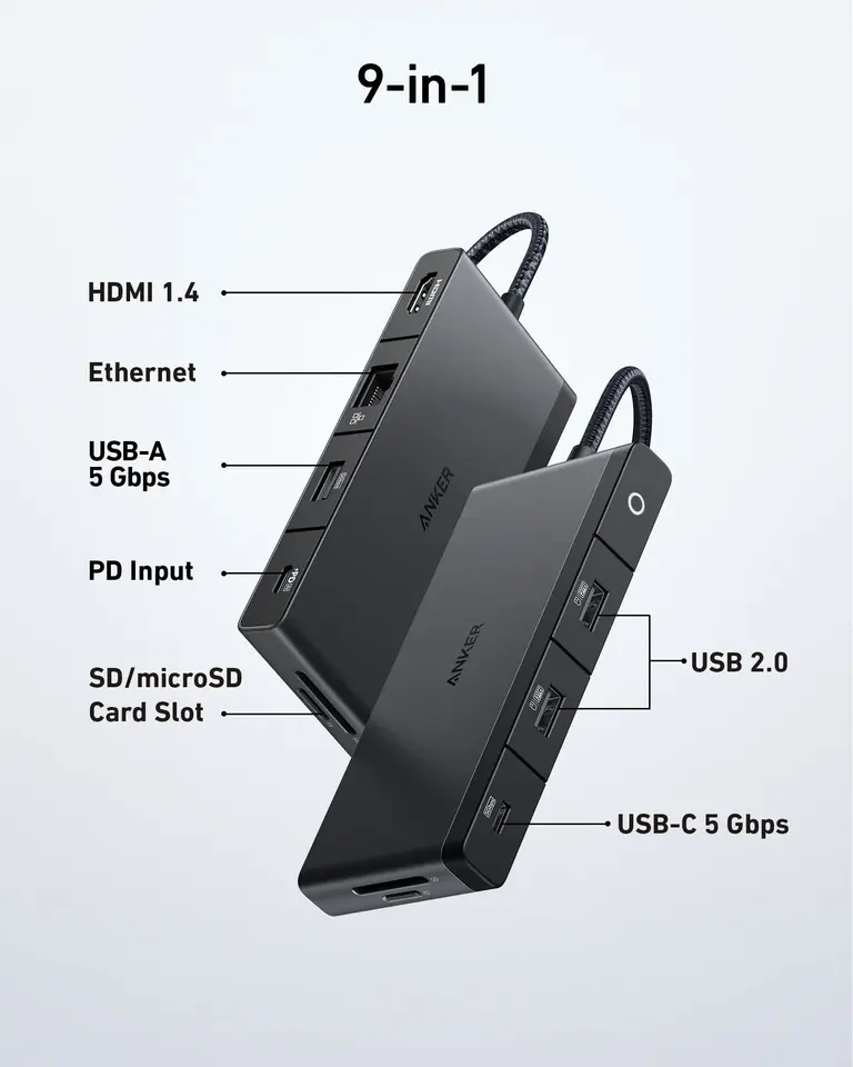 ANKER 552 USB-C HUB 9IN1 HDMI 4K