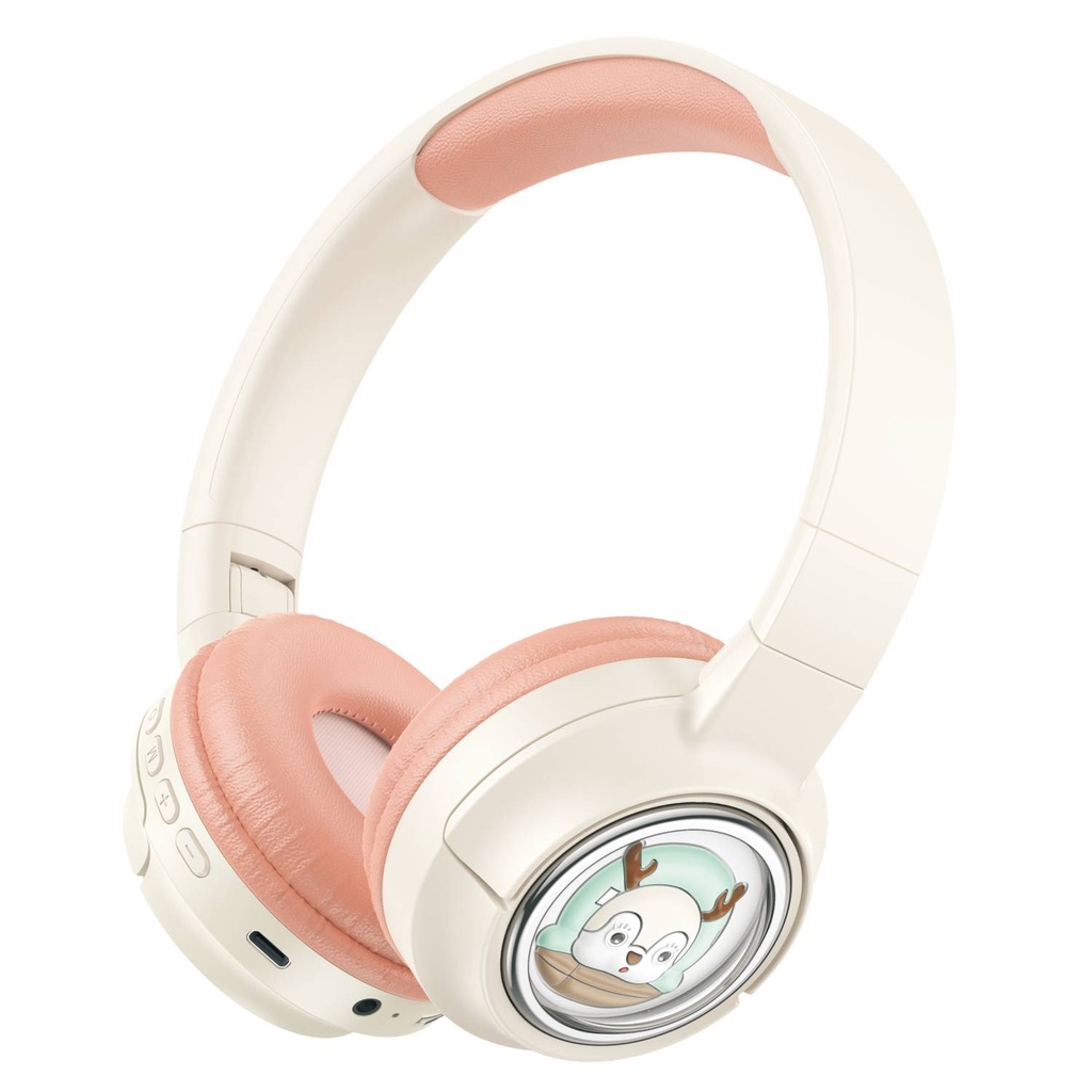 PORODO SOUNDTECK KIDS HEADPHONE 400MAH PINK/BLUE