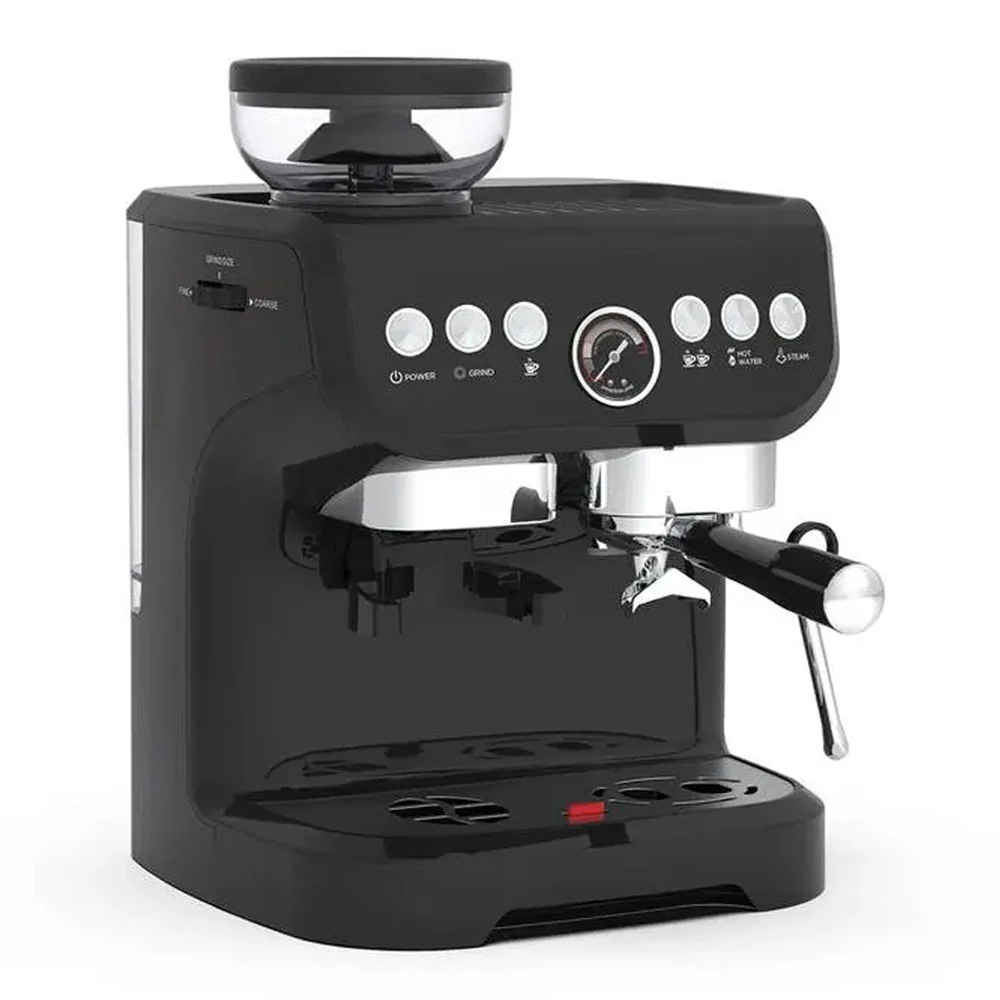 LEPRESSO EXPRESSO COFFE MAKER WITH BEAN GRINDER BLACK