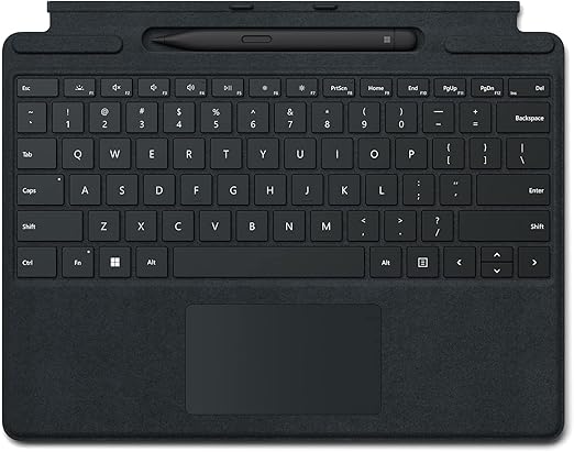 Microsoft Surface Pro Signature Keyboard for Pro 8, Pro 9, Pro x, with Slim Pen, English, Black